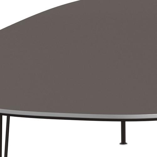 FRITZ HANSEN SUPERILIPSE TABLE BRĄZOWY BRĄZOWY BRONNE/GARE FENIX Laminatów, 300 x 130 cm