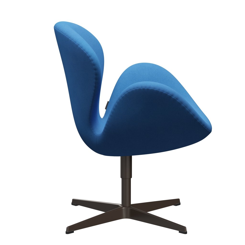Fritz Hansen Swan Lounge Chair, Brown Bronze/Divina Light Blue (742)