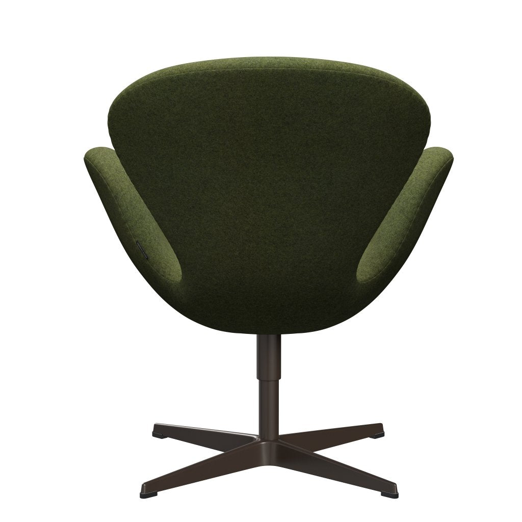 Fritz Hansen Swan Lounge Chair, Brown Bronze/Divina Md Wintergreen