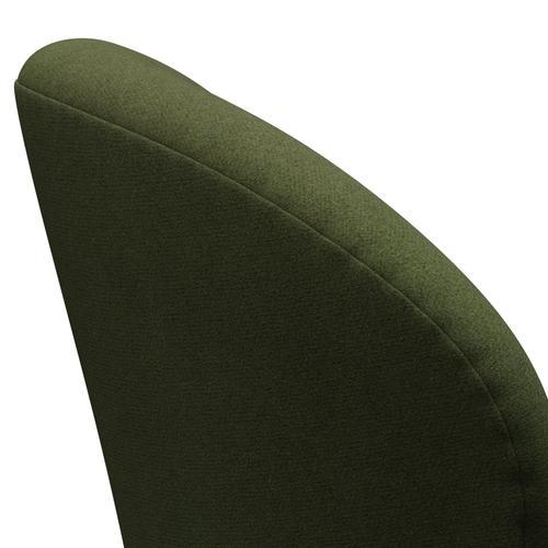 Fritz Hansen Swan Lounge, brązowy brąz/tonus wojskowy zielony