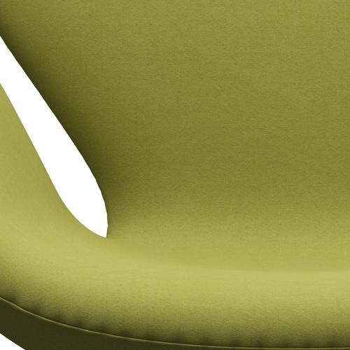 Fritz Hansen Swan Frea, satynowy szczotkowany aluminium/komfort beżowy/zielony