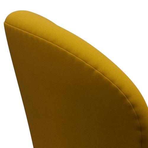 Fritz Hansen Swan Lounge, czarny lakier/komfort żółty (62004)