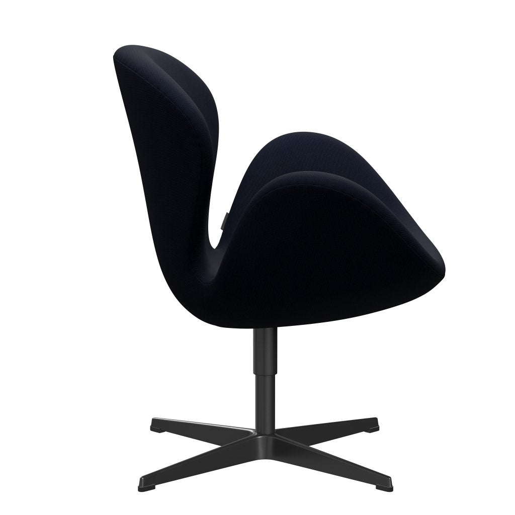 Fritz Hansen Swan Lounge krzesło, czarne lakierowane/sławne marynarki wojenne (66061)