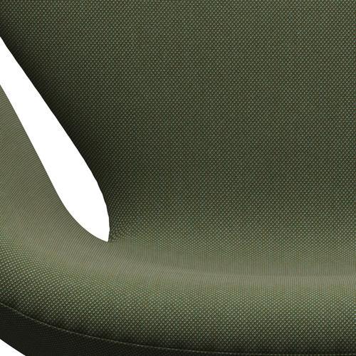 Fritz Hansen Swan Lounge, czarny lakier/Steelcut Trio Soft Green