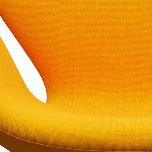 Fritz Hansen Swan Sallo -Lounge, czarny lakier/tonus żółty pomarańczowy
