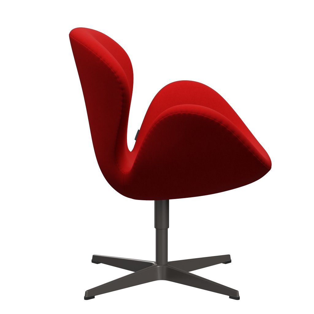 Fritz Hansen Swan Lounge krzesło, ciepły grafit/komfort czerwony (64003)
