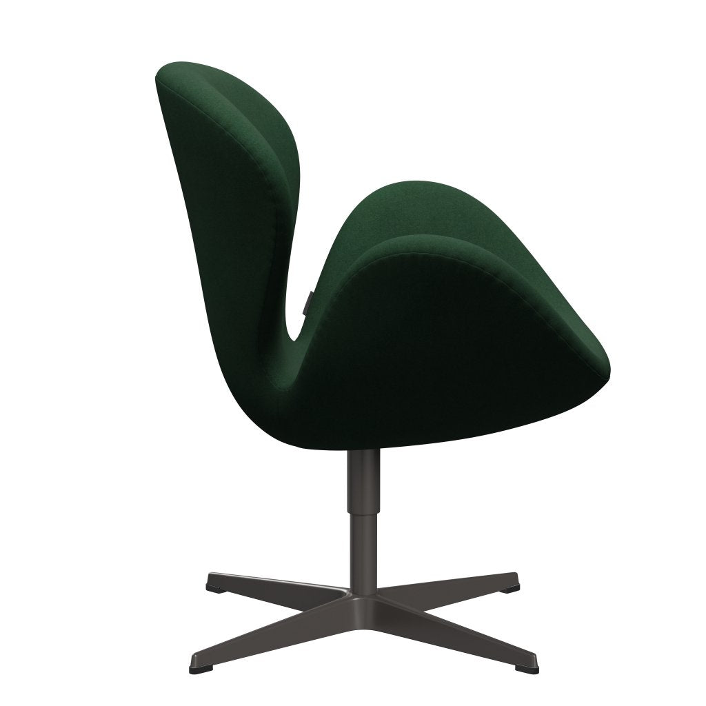 Fritz Hansen Swan Lounge krzesło, ciepły grafit/Divina Dark Green (876)
