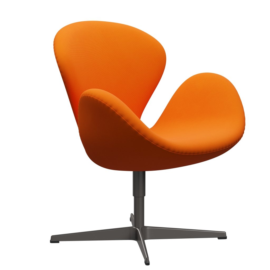 Fritz Hansen Swan Lounge krzesło, ciepły grafit/sława pomarańczowa (63077)
