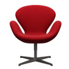 Fritz Hansen Swan Lounge krzesło, ciepły grafit/sława czerwona (64089)