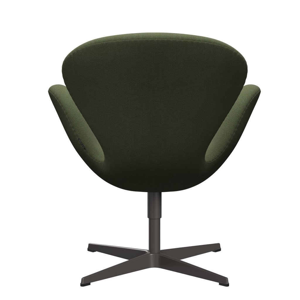 Fritz Hansen Swan Lounge Chair, Warm Graphite/Steelcut Trio Delicate Green