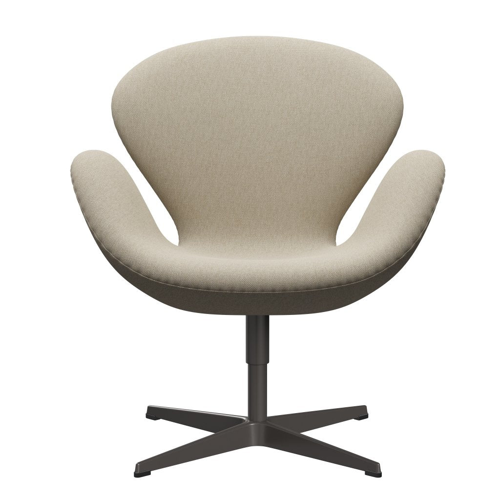 Fritz Hansen Swan Lounge Chair, Warm Graphite/Sunniva Light Beige