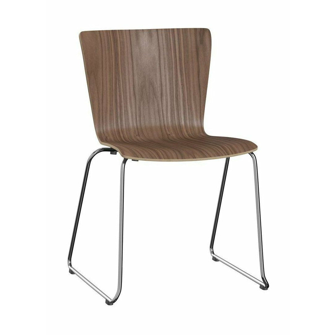 Fritz Hansen Vico Duo Vm114 Chair Walnut, Chrome/Walnut