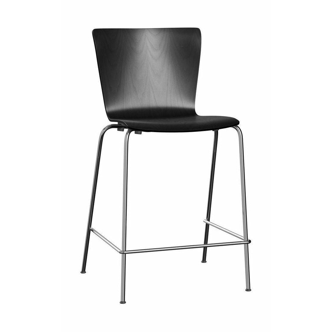 Fritz Hansen Vico Duo Vm116 Chair, Chrome/Ash Black
