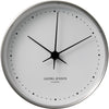 Georg Jensen HK zegar ścienny ze stali nierdzewnej/biały, 22 cm