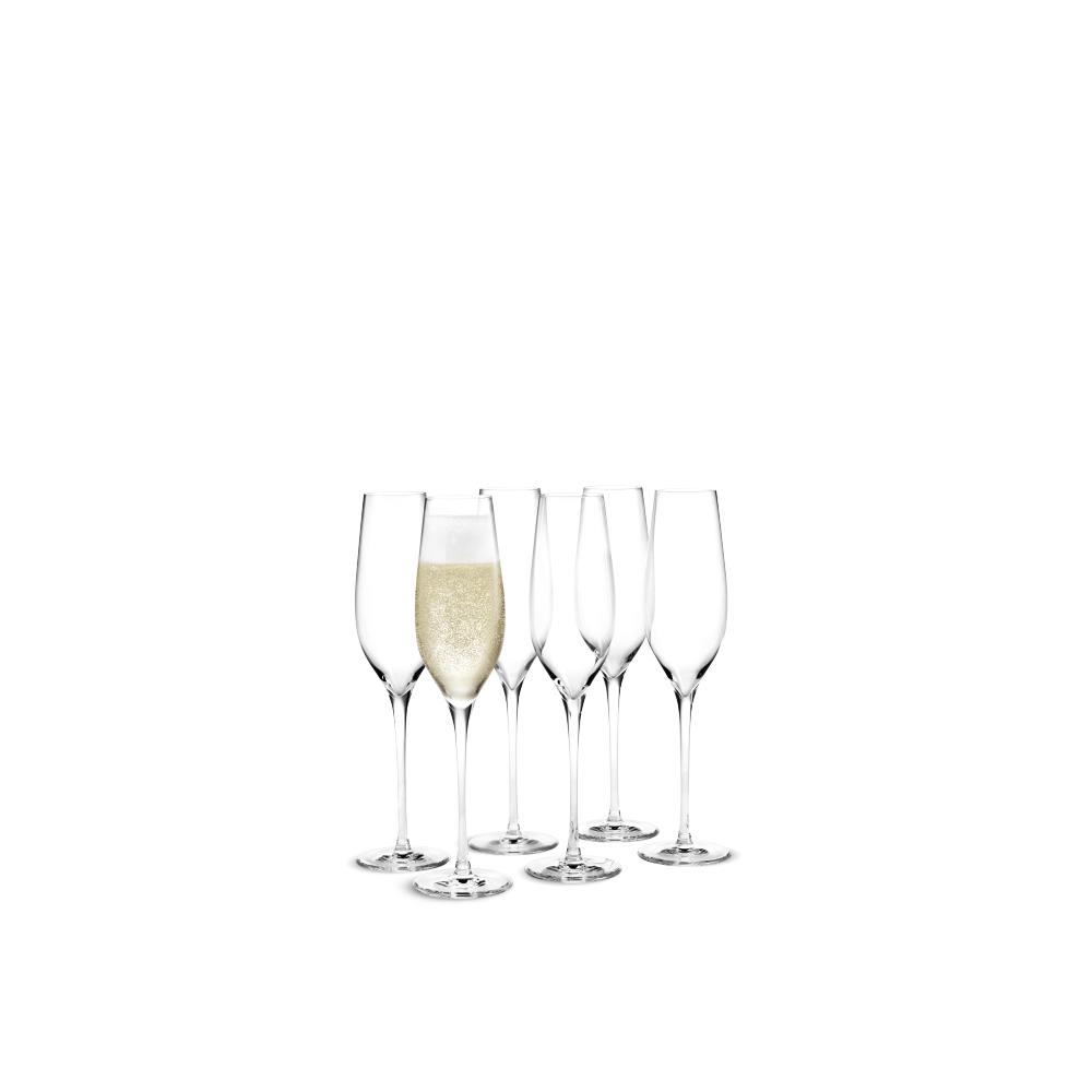 Holmegaard Cabernet Champagne Glass, 6 szt.