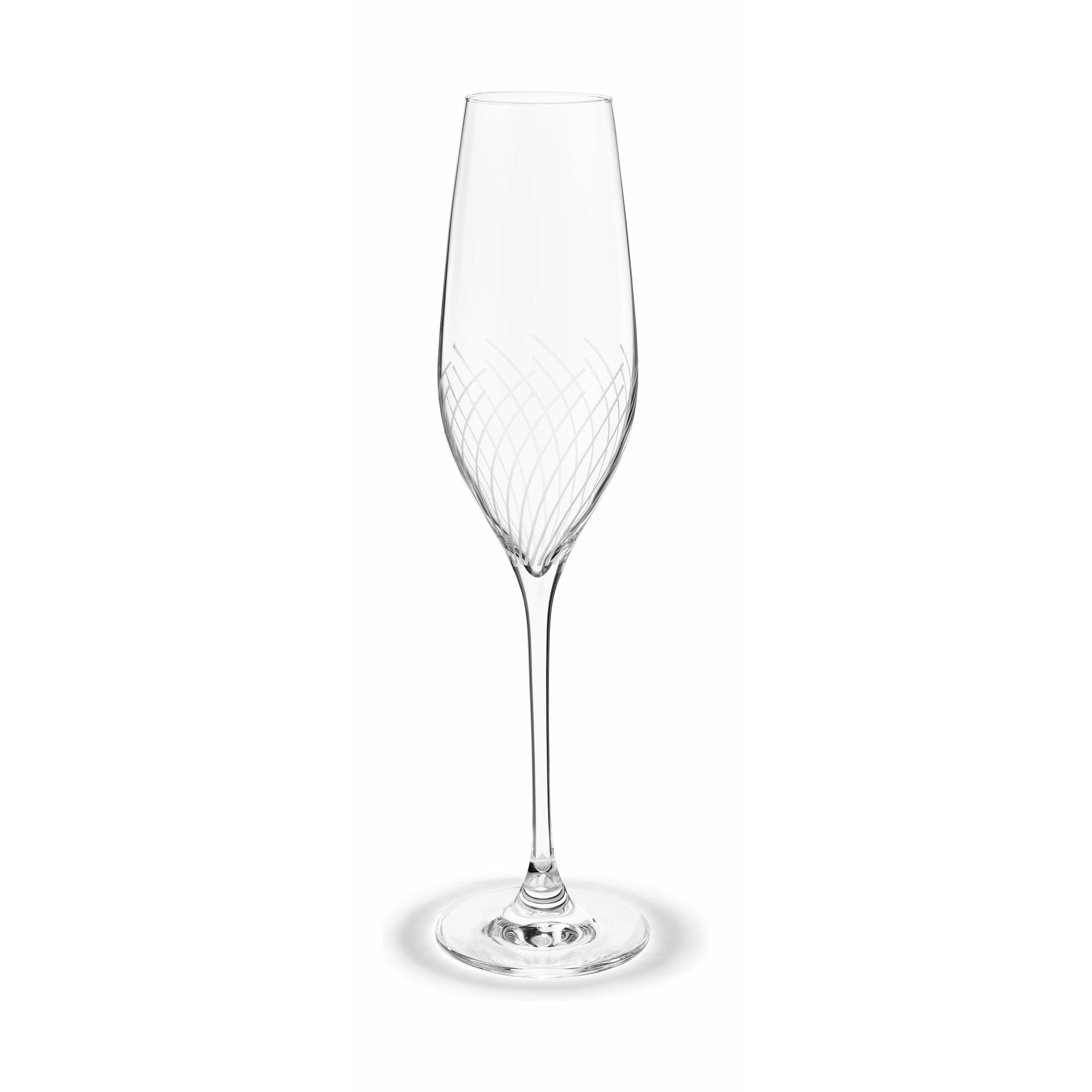 Holmegaard Cabernet Lines Lines Champagne Glass, 2 szt.