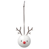 Hoptimist Christmas Ball Reindeer White, 2 szt.
