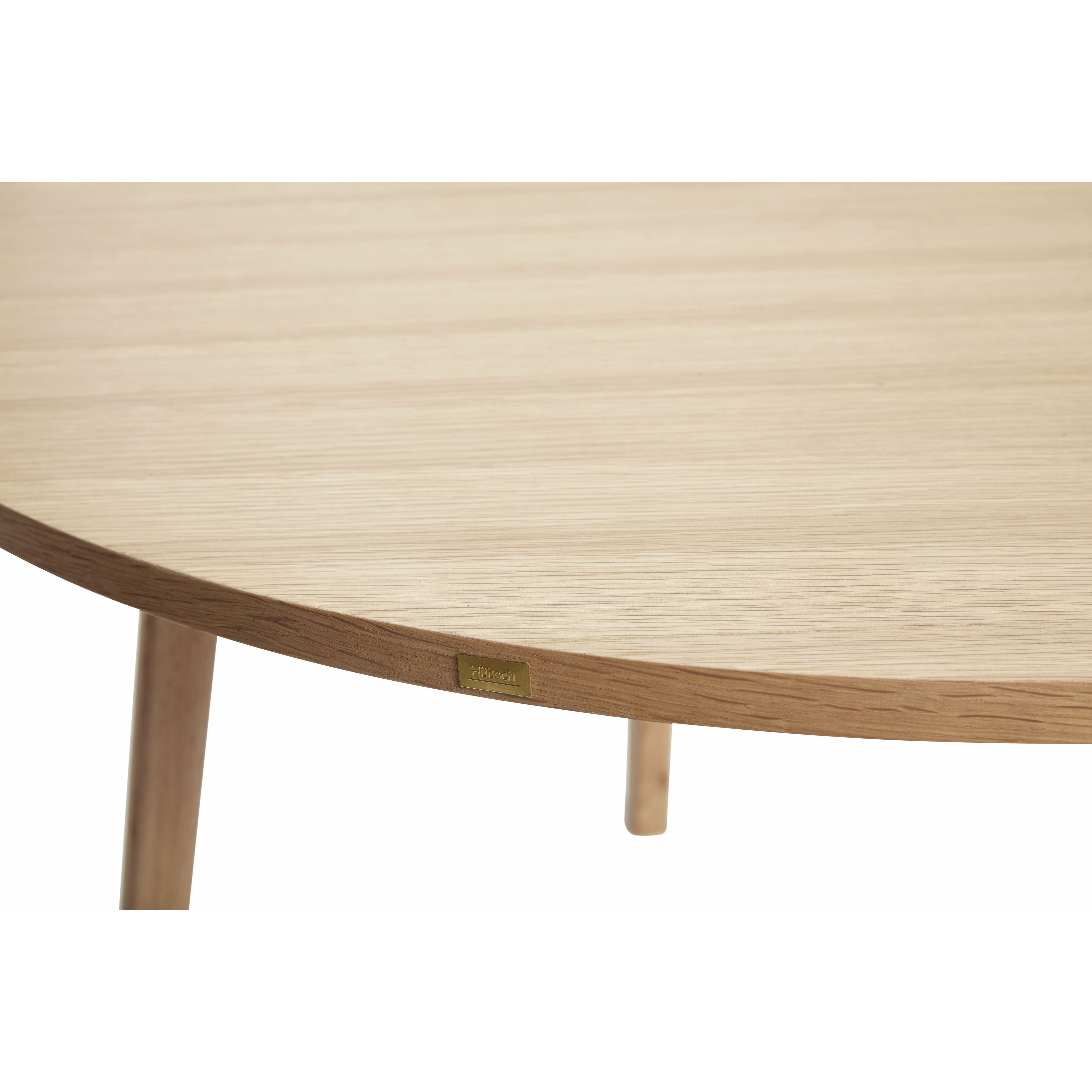 Hübsch Ground Jading Table Round Oak FSc Natural
