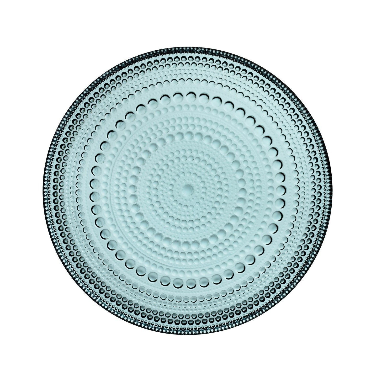 Iittala Kastehelmi Plate Glass MEA Blue, 17 cm