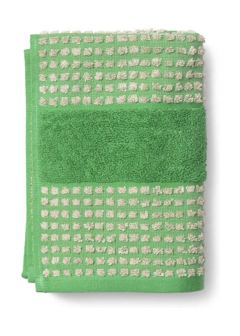 Juna Check Ręcznik 50 x 100 cm, zielony/beżowy