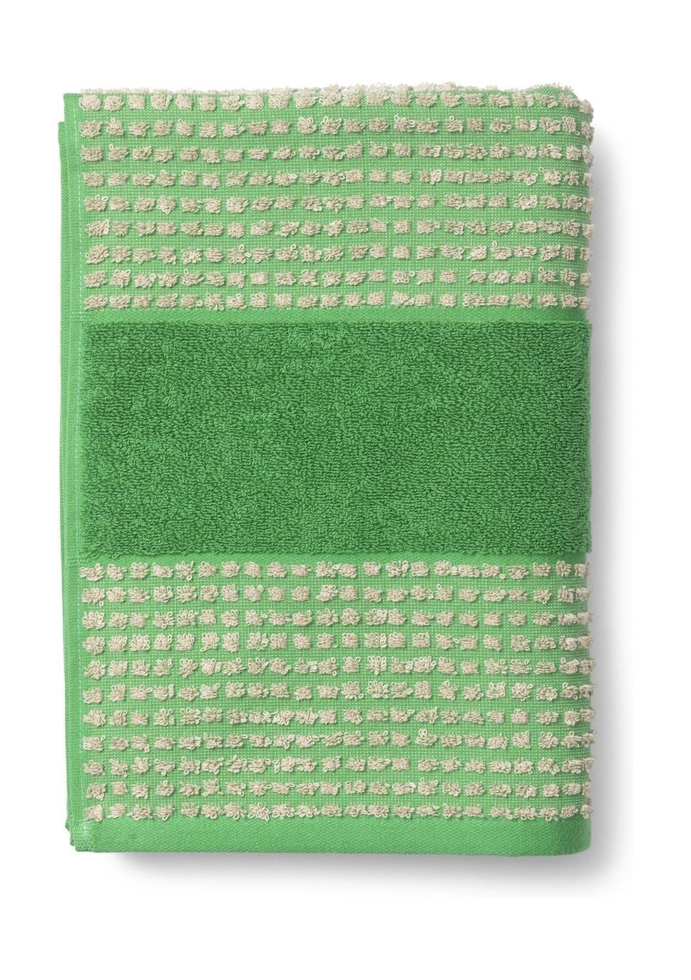 Juna Check Ręcznik 70 x140 cm, zielony/beżowy