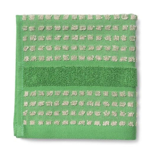 Juna Check Washcloth 30 X30 Cm, Green/Beige