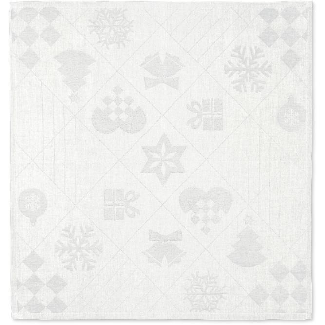 Serwetek z tkaniny Juna Natale 45x45 cm 4 szt., Biały biały