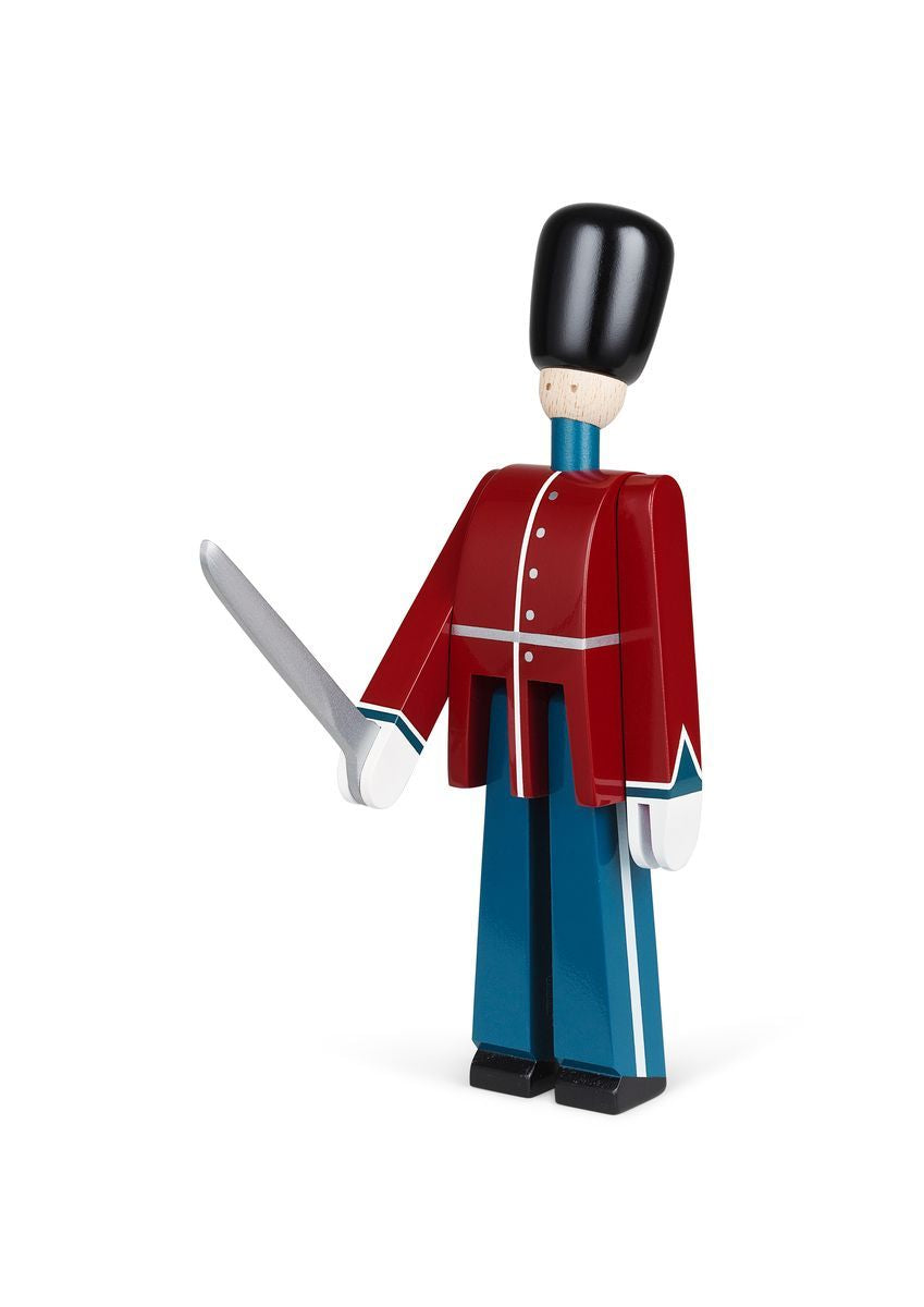 Kay Bojesen Guardsman z mieczem mały czerwony/niebieski/biały