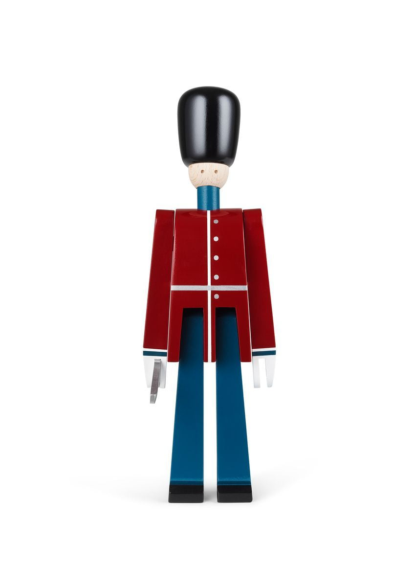 Kay Bojesen Guardsman z mieczem mały czerwony/niebieski/biały