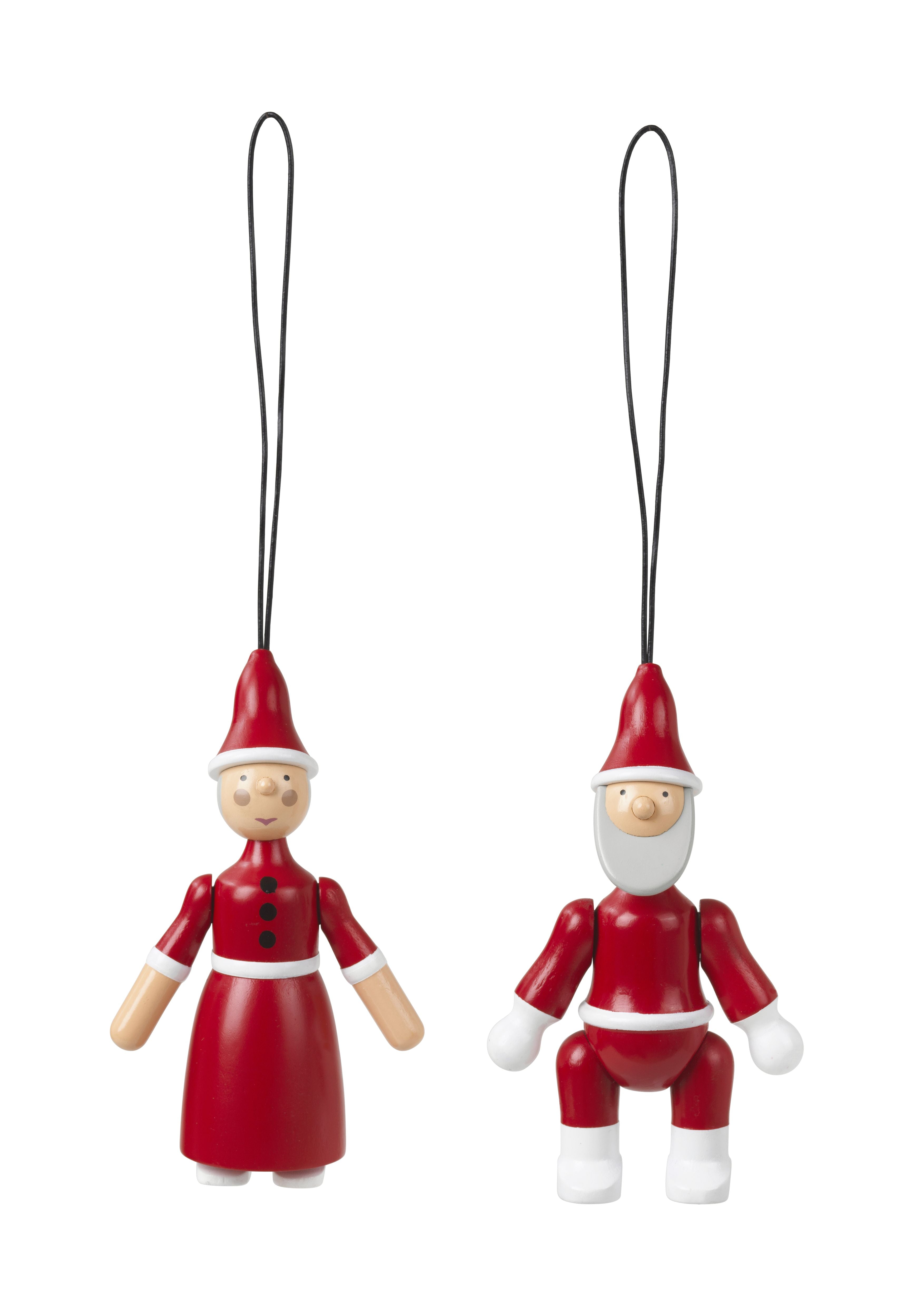 Kay Bojesen Ornaments Santa Claus And Santa Clara