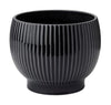 Knabstrup Keramik Flowerpot z kołami Ø 14,5 cm, czarny