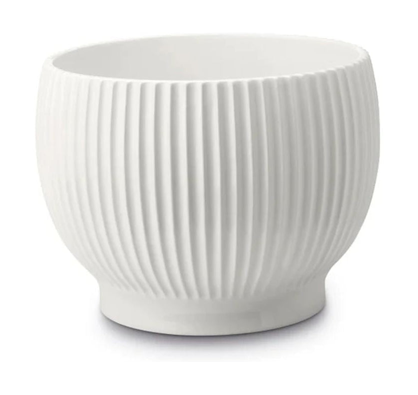 Knabstrup Keramik Flowerpot z kółkami Ø 14,5 cm, biały