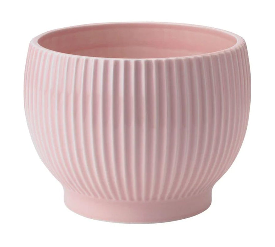 Knabstrup Keramik Flowerpot z kółkami Ø 16,5 cm, różowy