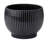 Knabstrup Keramik Flowerpot z kółkami Ø 16,5 cm, czarny