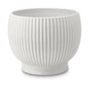 Knabstrup Keramik Flowerpot z kółkami Ø 16,5 cm, biały