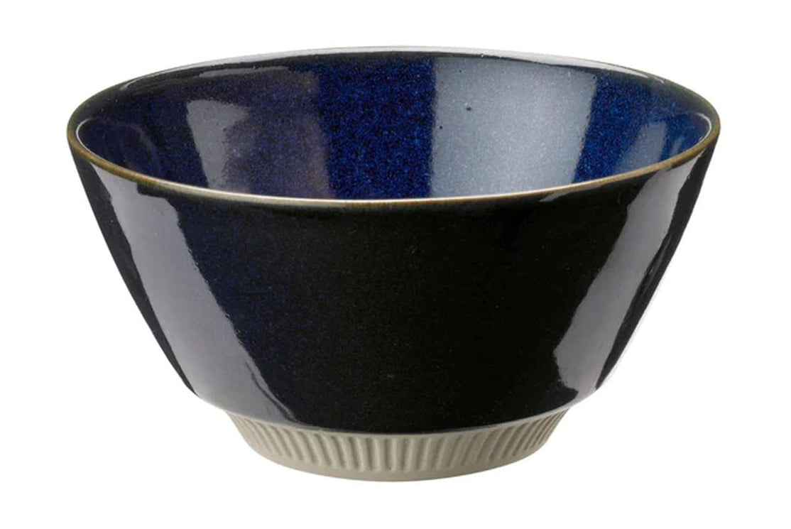 Knabstrup Keramik Colorit Bowl Ø 14 cm, granatowy