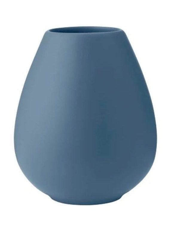 Kanabstrup Keramik Earth Wazon H 14 cm, zakurzony niebieski