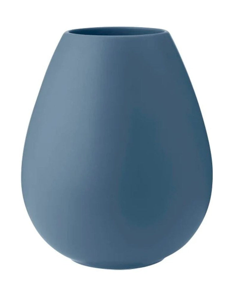 Kanabstrup Keramik Earth Wazon H 24 cm, zakurzony niebieski