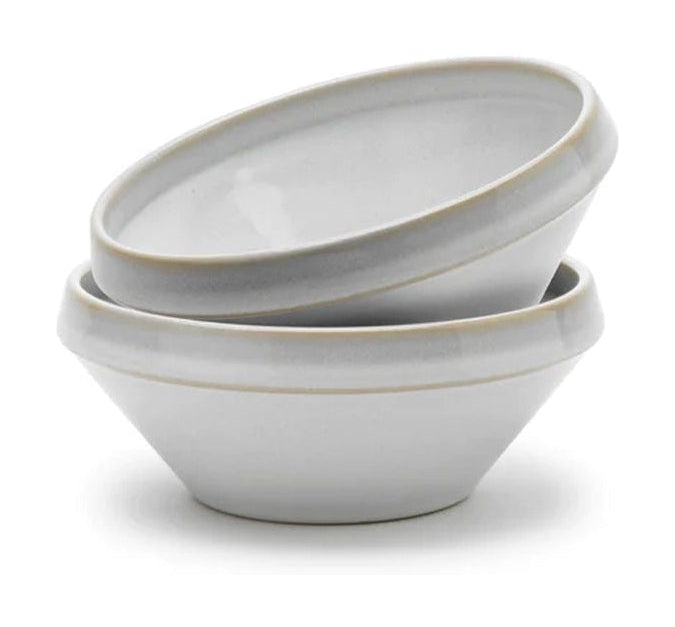 Knabstrup Keramik Tavola Ciasto Bowl 2 sztuki 0,5 L, biały