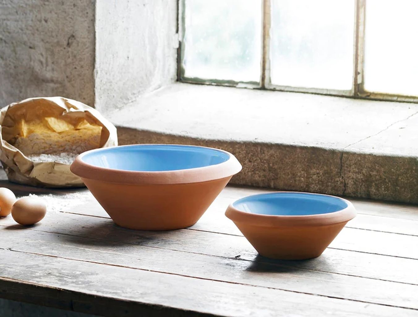 Knabstrup Keramik Dough Bowl 2 L, Light Blue