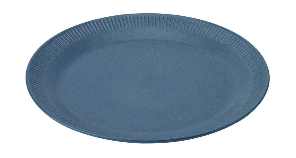 Knabstrup Keramik Plate ø 22 Cm, Blue