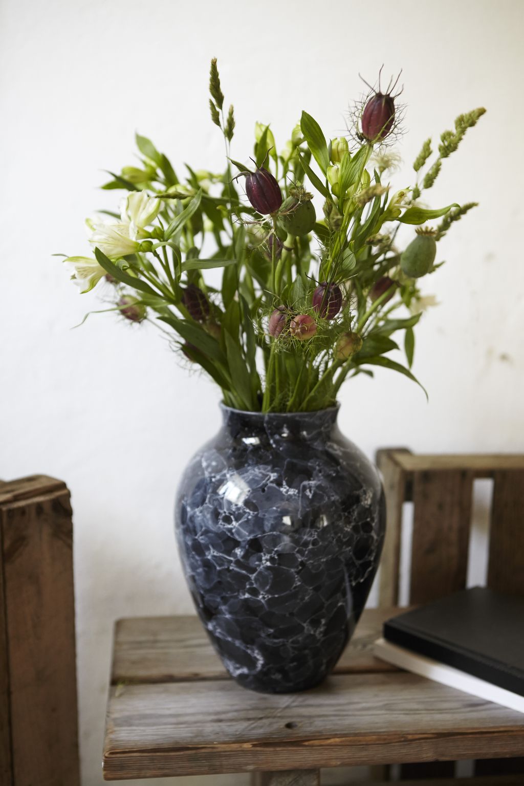 Knabstrup Keramik Vase Natura H 20 Cm, Graphite