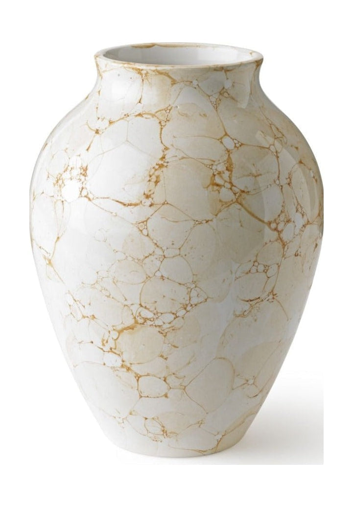 Kanabstrup Keramik Wazon Natura H 20 cm, biały/brązowy