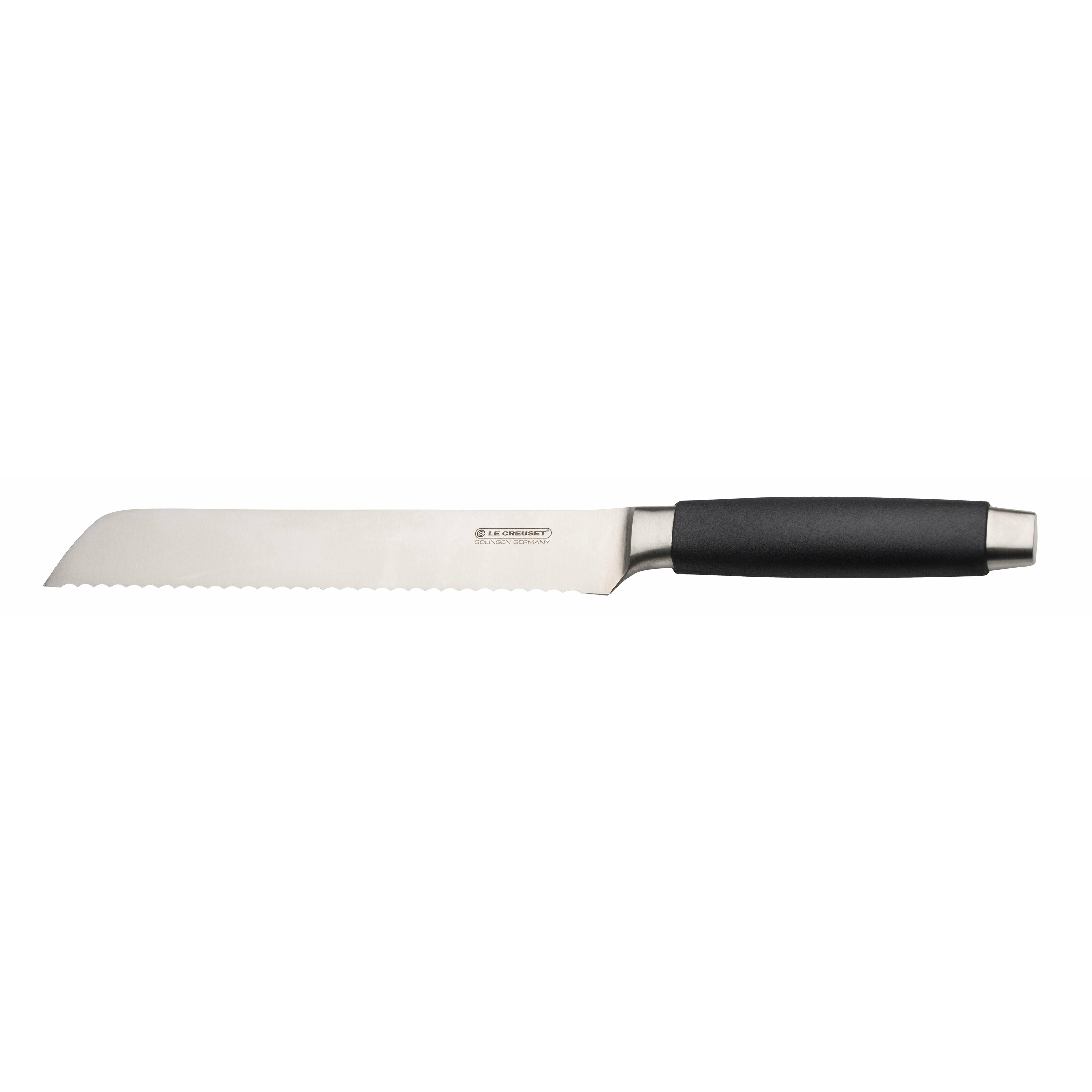 LE Creuset Bread Knife Standard z czarnym uchwytem, ​​20 cm
