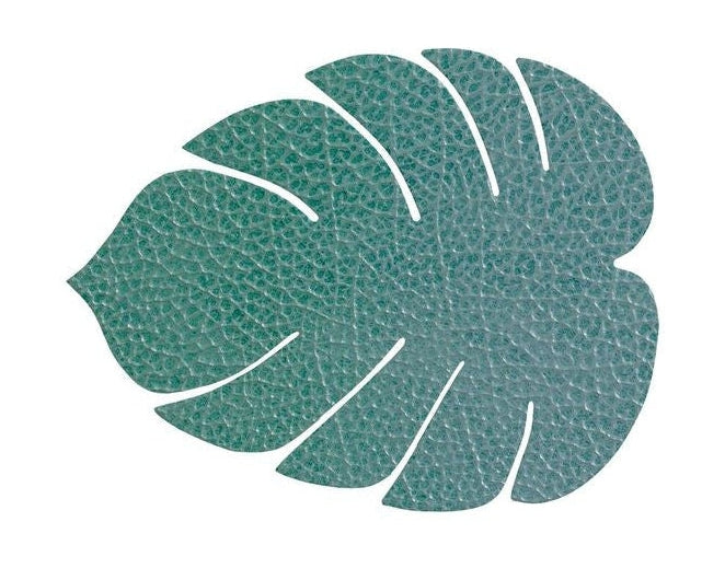 Lind DNA Leaf Glass Glass Coaster Hippo Shold, Pastel Green