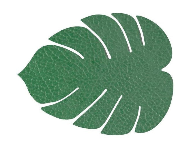 Lind DNA Leaf Glass Glass Coaster Hippo Shold, Forest Green