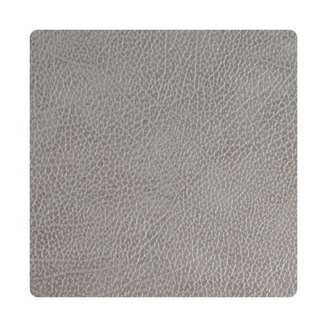 Lind Dna Square Glass Coaster Hippo Leather, Anthracite Grey