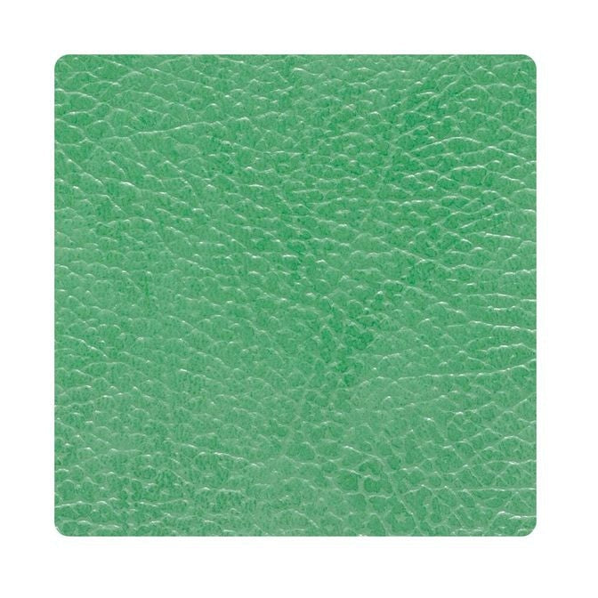 Lind Dna Square Glass Coaster Hippo Leather, Forest Green