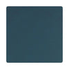 Lind Dna Square Glass Coaster Nupo Leather, Dark Blue