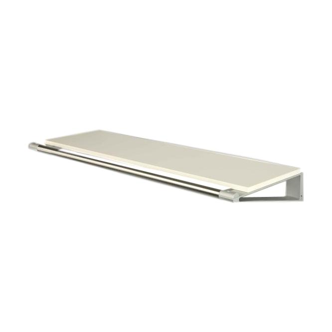 Loca Knax Hat Shelf 40 cm, białe/aluminium